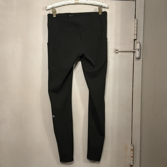 Brand new LULULEMON khaki green full length leggings with deep side pockets Sz.8 - Picture 8 of 14